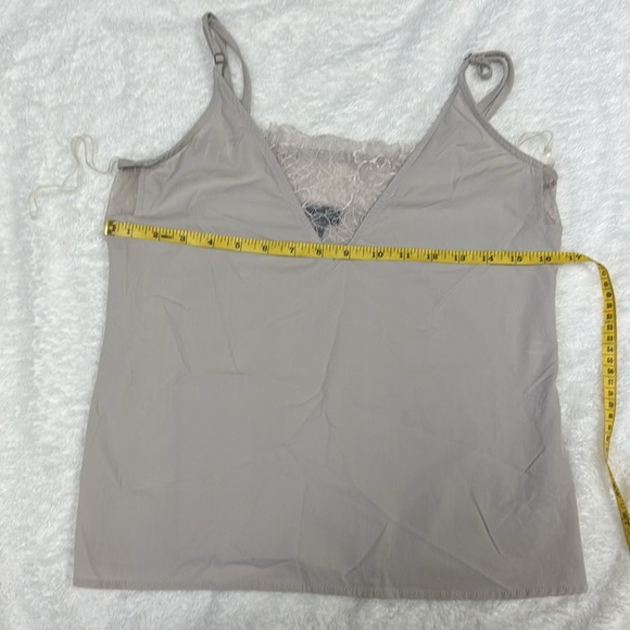 Buckle Taupe Lace Trim Tank Top - Picture 3 of 6